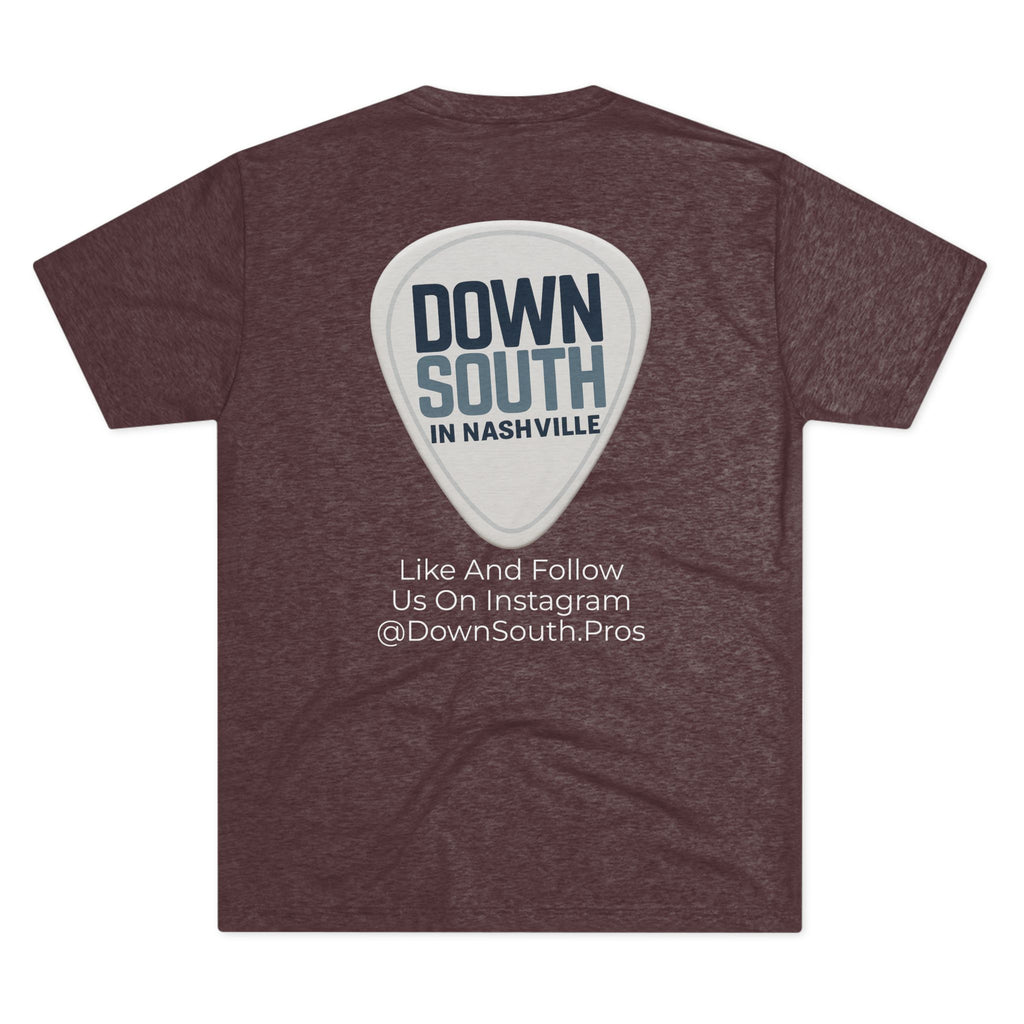 Nashville Music Tee, Unisex Tri-Blend Crew Shirt, Southern Style T-Shirt, Graphic Tee for Music Lovers, Nashville Souvenir Shirt