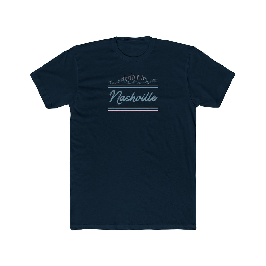 Nashville Unisex Cotton Crew Tee, Casual Tee, Souvenir Shirt, Gift for Travelers, Music City T-shirt
