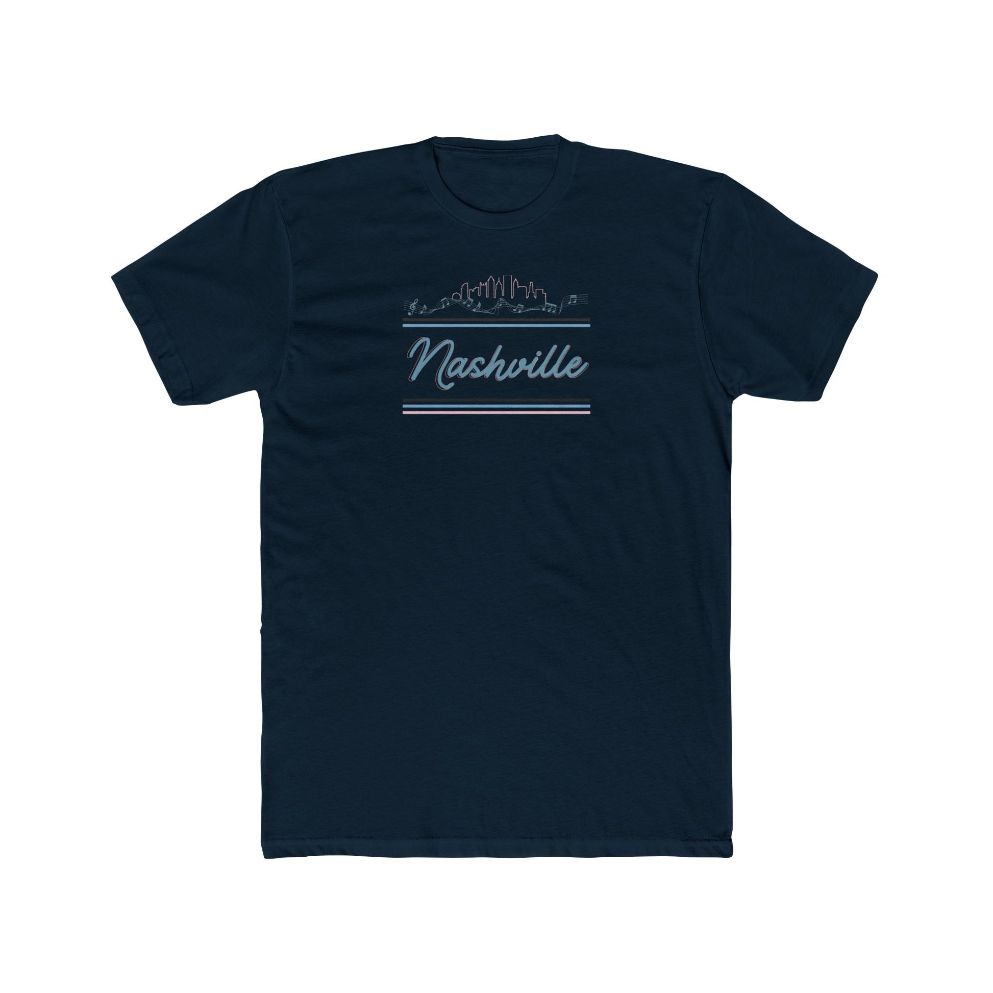 Nashville Unisex Cotton Crew Tee, Casual Tee, Souvenir Shirt, Gift for Travelers, Music City T-shirt
