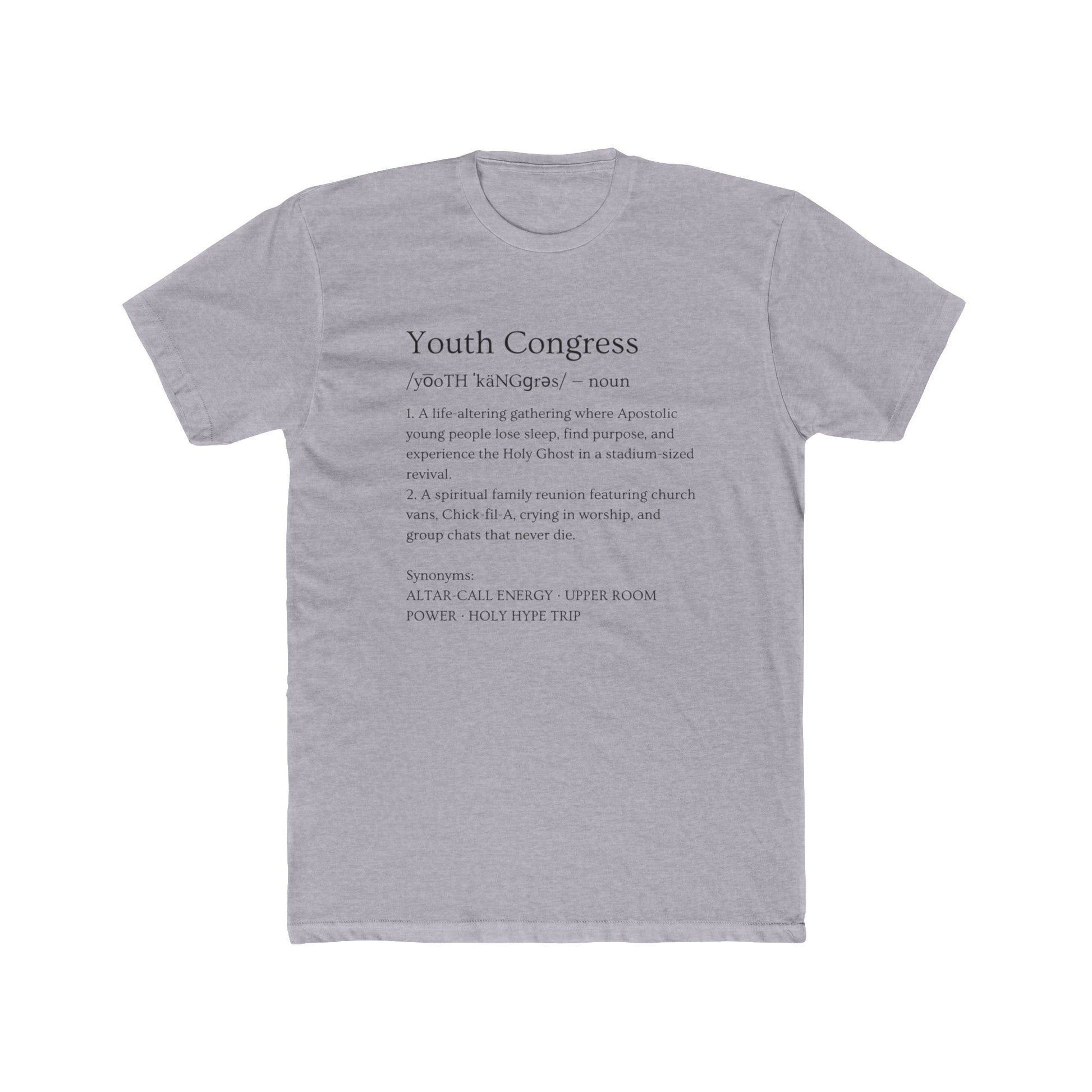 Youth Congress Unisex Cotton Crew Tee, Casual T-Shirt, Inspirational Gift, Activist Apparel, Political Event Tee, Everyday Wear