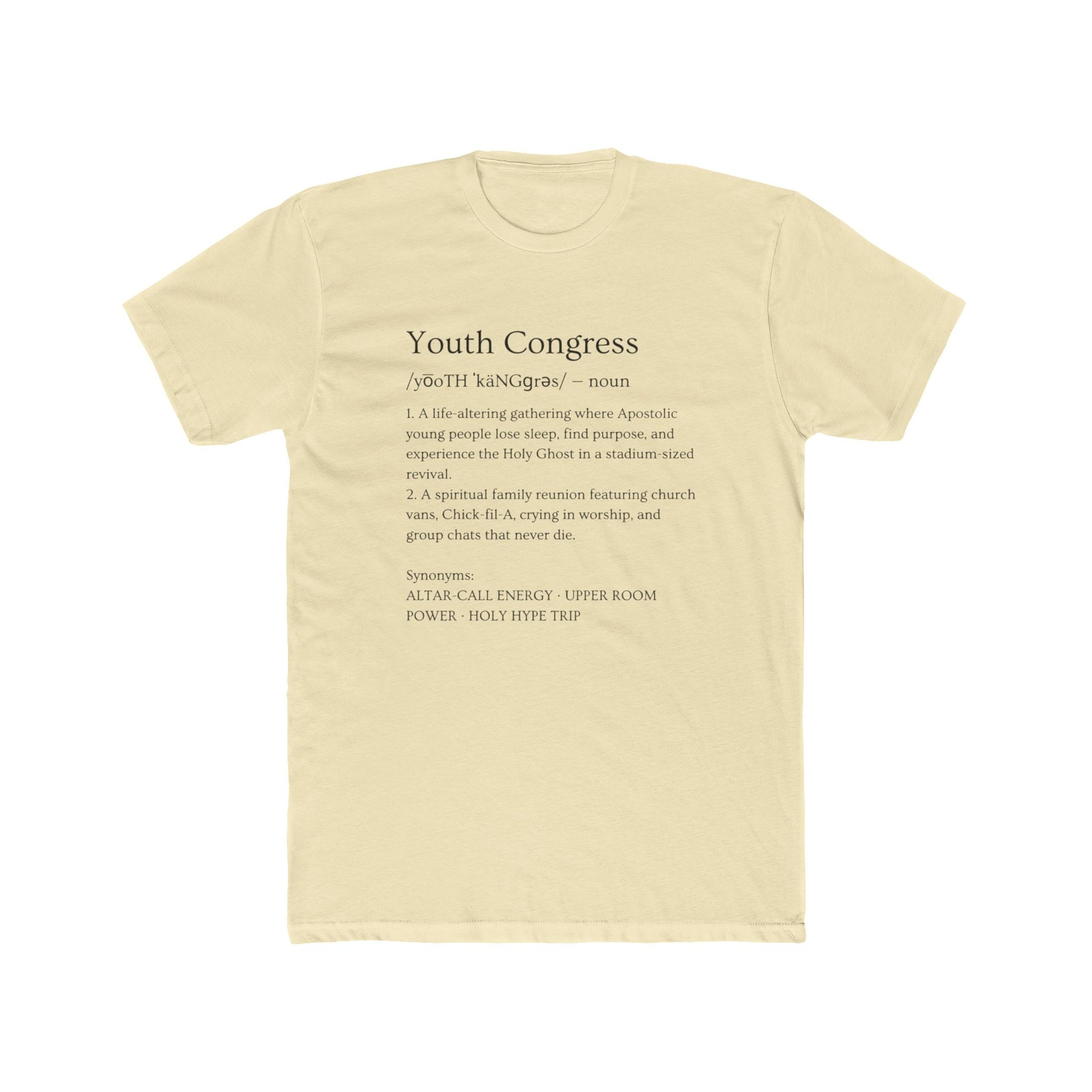 Youth Congress Unisex Cotton Crew Tee, Casual T-Shirt, Inspirational Gift, Activist Apparel, Political Event Tee, Everyday Wear