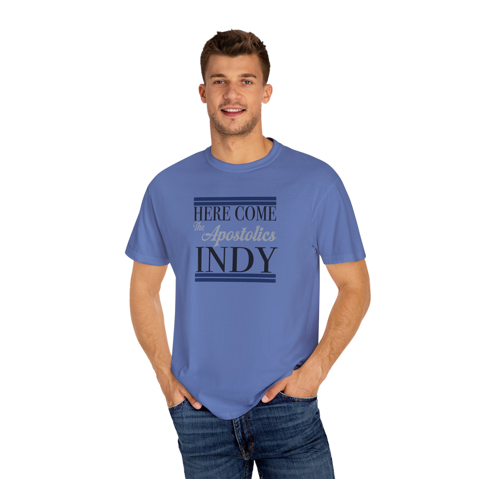 Here Come the Apostolics T-Shirt - Garment-Dyed, Unisex Tee for Community Events, Church Gatherings, Gift for Apostolic Friends, [...]