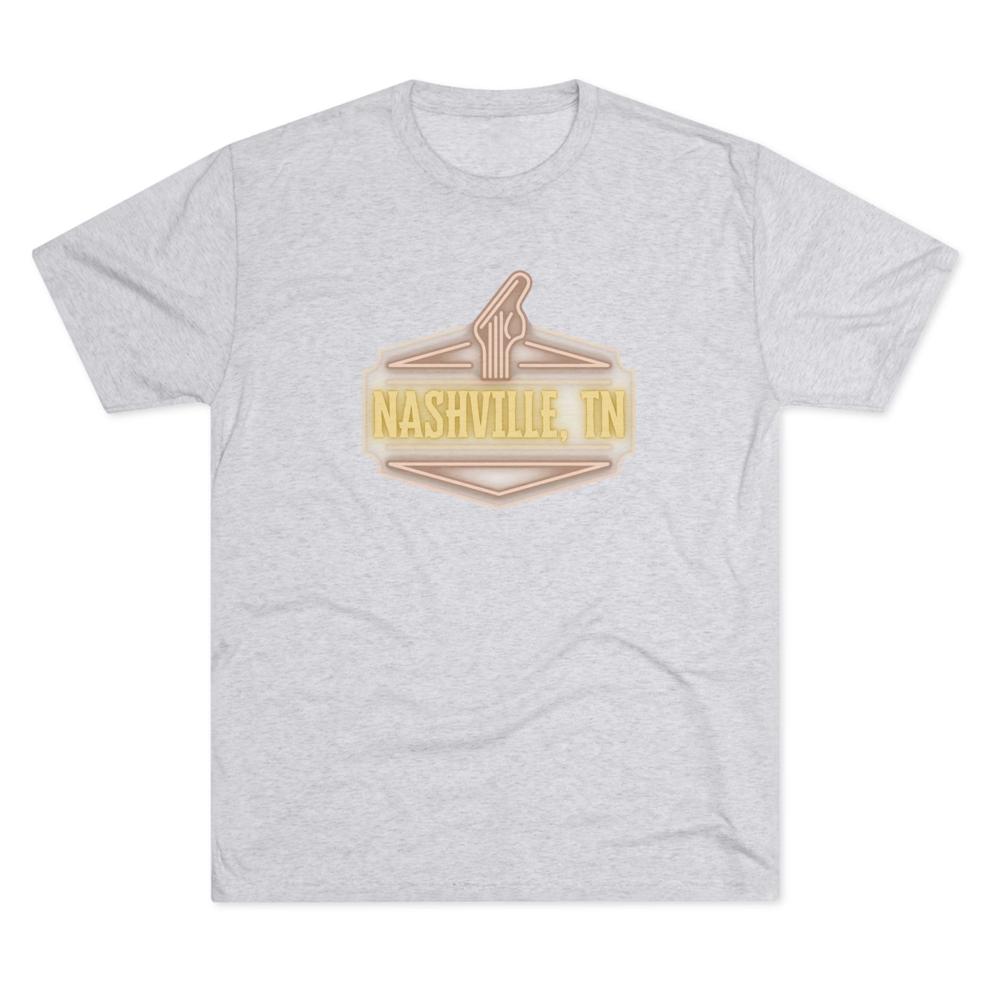 Nashville Music Tee, Unisex Tri-Blend Crew Shirt, Southern Style T-Shirt, Graphic Tee for Music Lovers, Nashville Souvenir Shirt