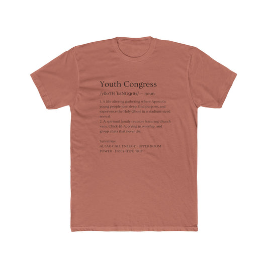 Youth Congress Unisex Cotton Crew Tee, Casual T-Shirt, Inspirational Gift, Activist Apparel, Political Event Tee, Everyday Wear