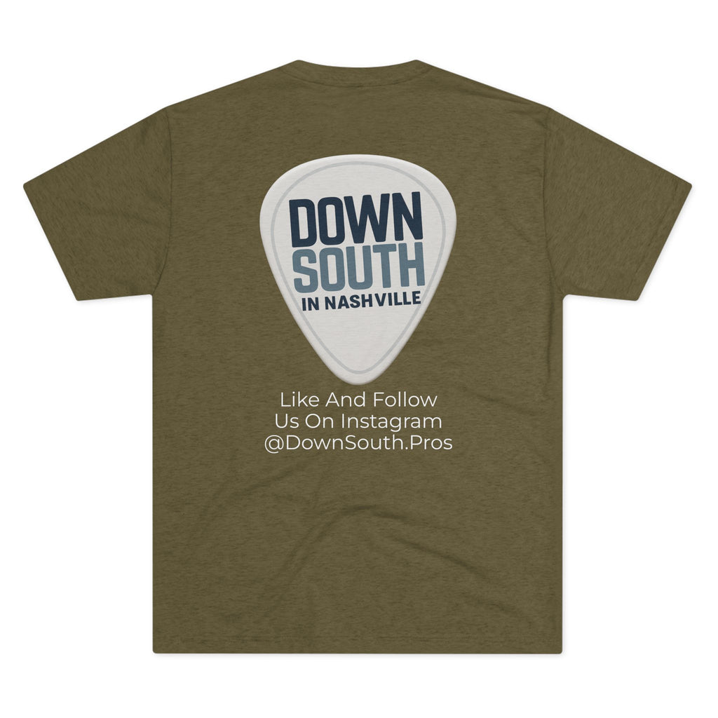 Nashville Music Tee, Unisex Tri-Blend Crew Shirt, Southern Style T-Shirt, Graphic Tee for Music Lovers, Nashville Souvenir Shirt