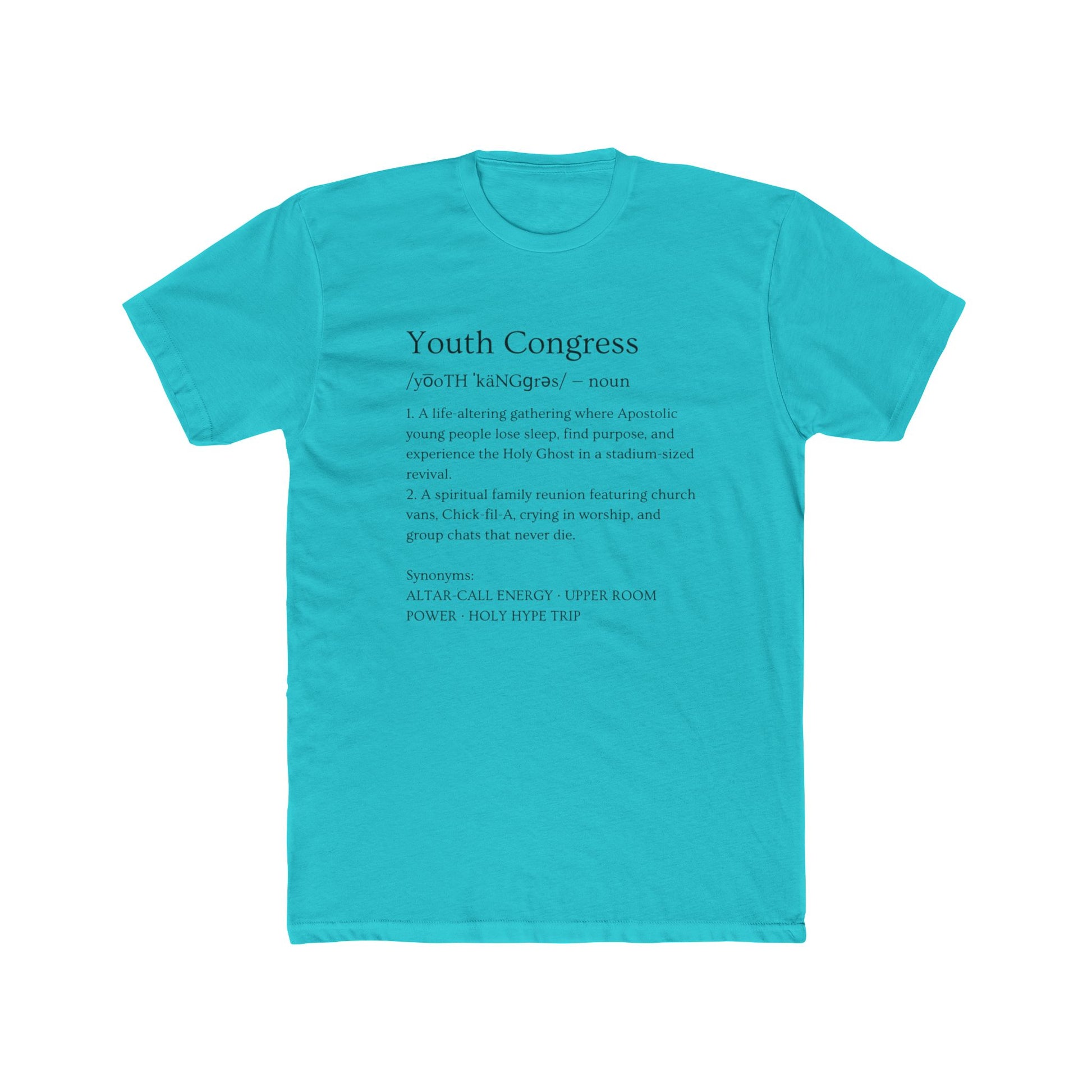 Youth Congress Unisex Cotton Crew Tee, Casual T-Shirt, Inspirational Gift, Activist Apparel, Political Event Tee, Everyday Wear