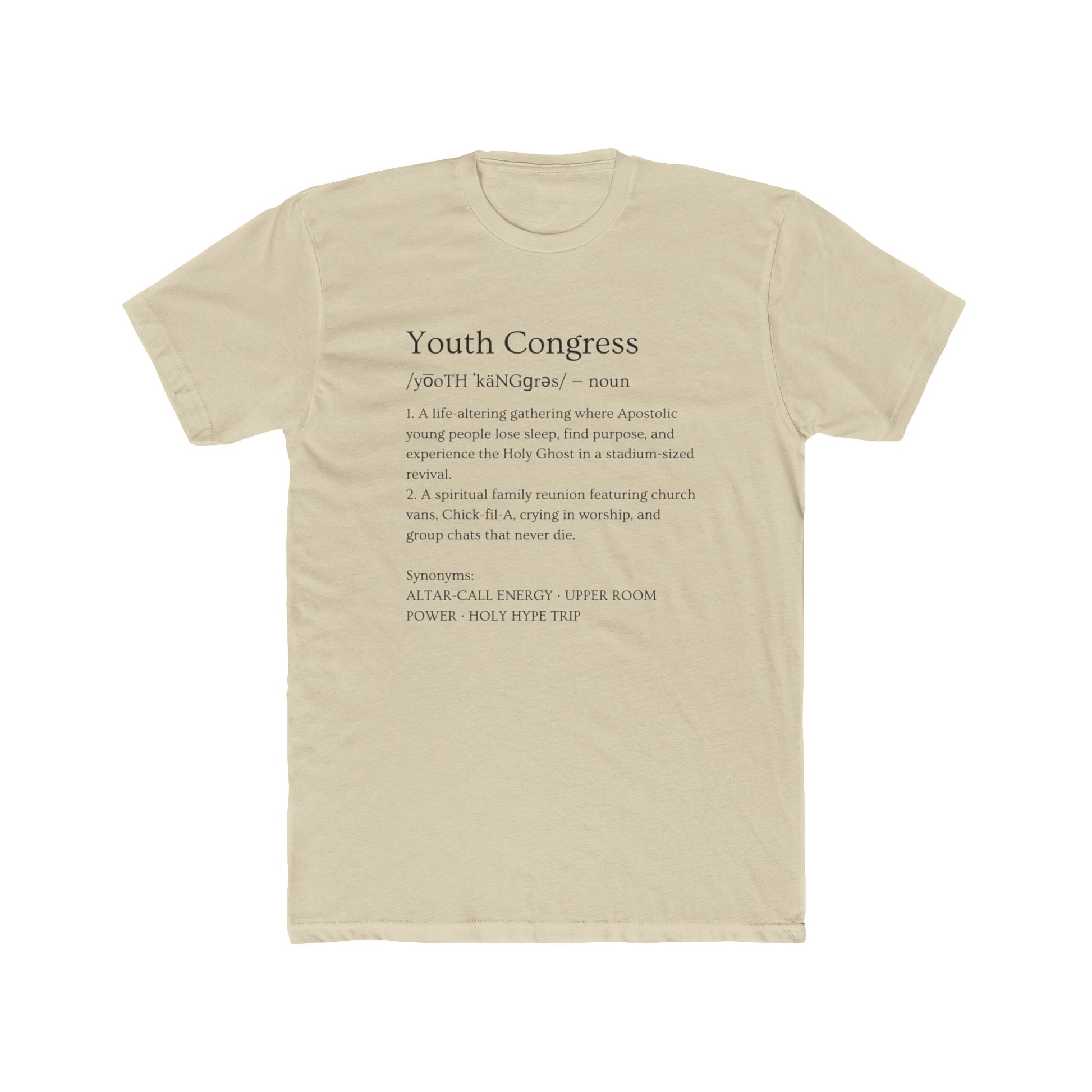 Youth Congress Unisex Cotton Crew Tee, Casual T-Shirt, Inspirational Gift, Activist Apparel, Political Event Tee, Everyday Wear