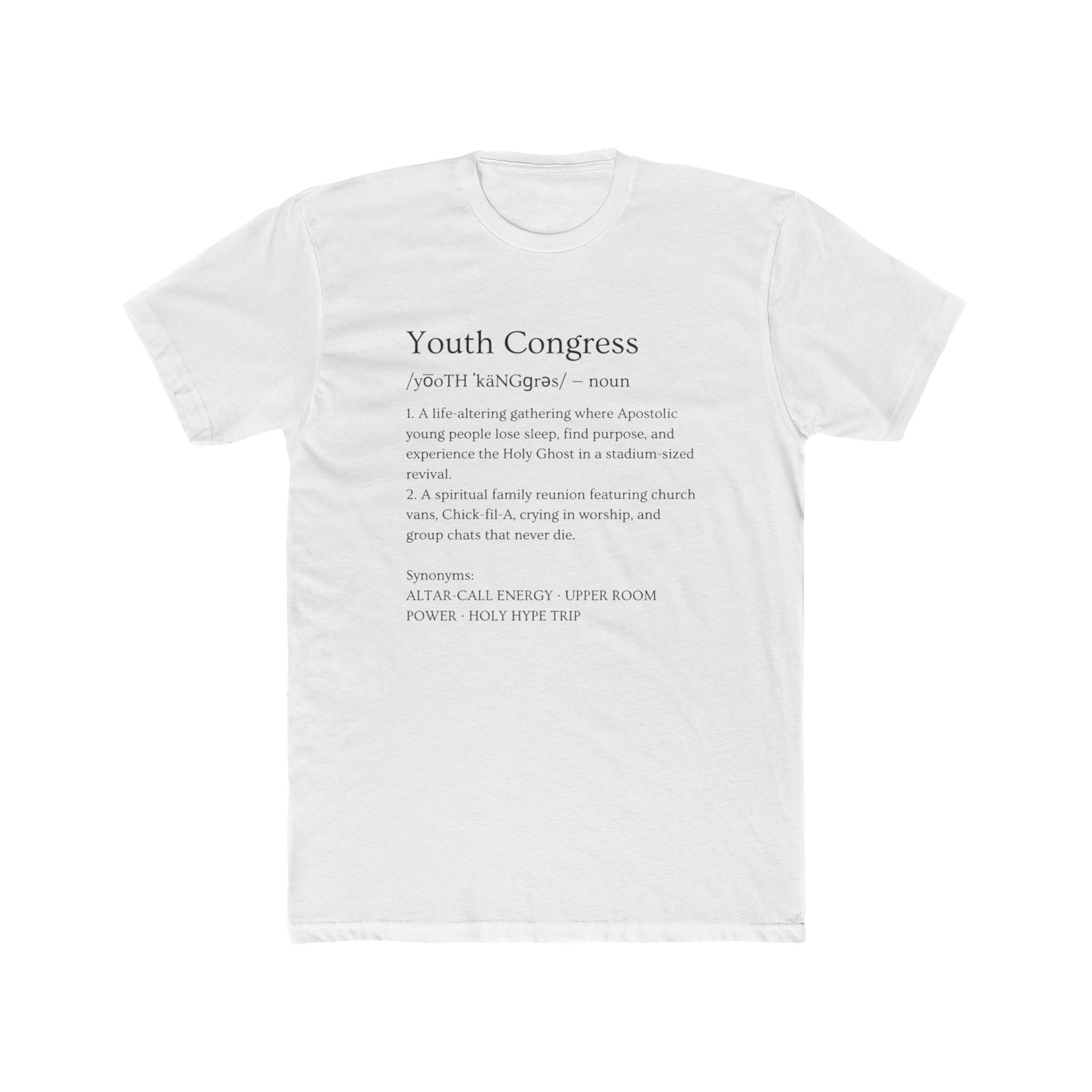 Youth Congress Unisex Cotton Crew Tee, Casual T-Shirt, Inspirational Gift, Activist Apparel, Political Event Tee, Everyday Wear