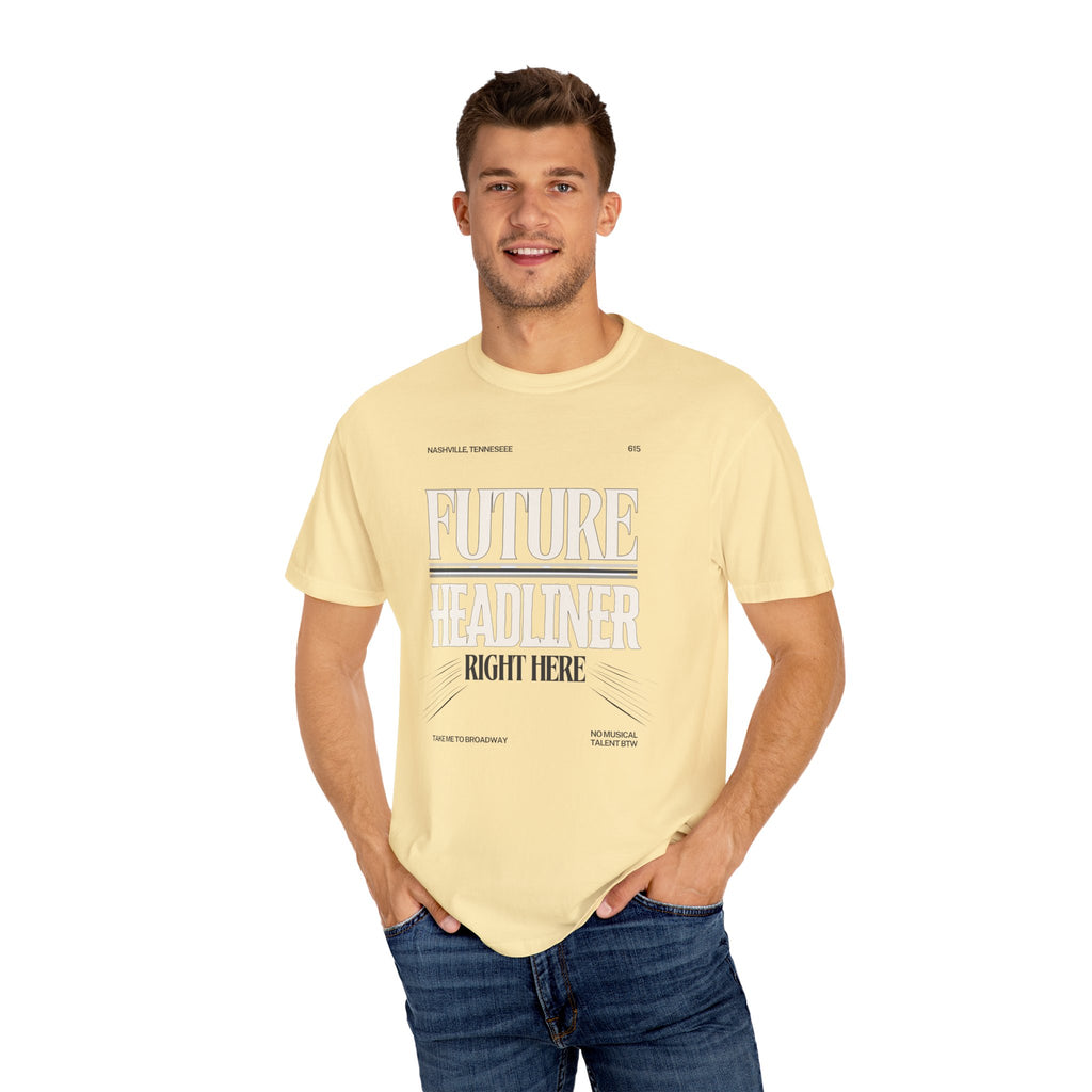 Future Headliner Unisex T-Shirt, Contemporary Fashion Tee, Gift for Music Lovers, Casual Wear, Trendy Graphic Shirt, Iconic Style