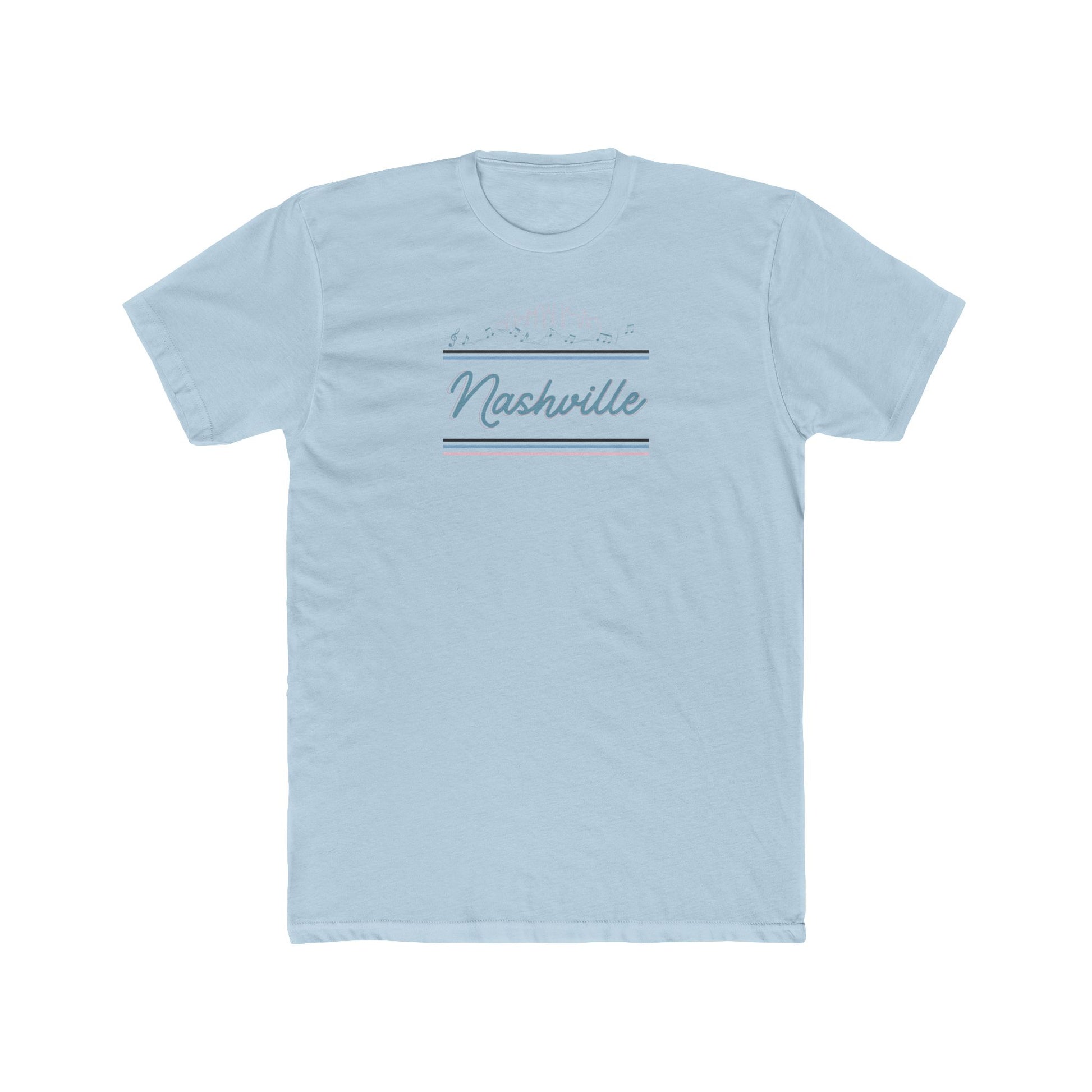 Nashville Unisex Cotton Crew Tee, Casual Tee, Souvenir Shirt, Gift for Travelers, Music City T-shirt