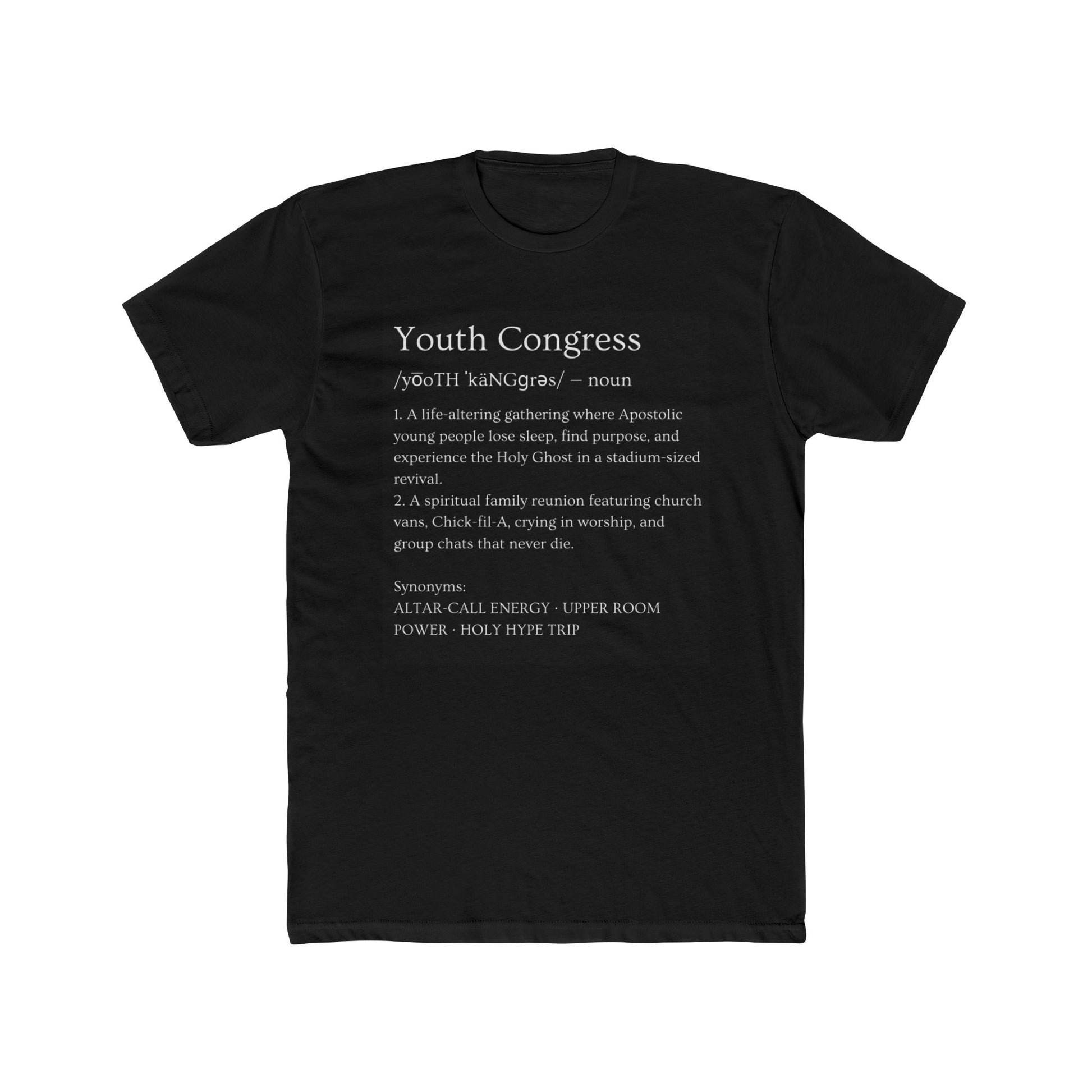 Youth Congress Unisex Cotton Crew Tee, Casual T-Shirt, Inspirational Gift, Activist Apparel, Political Event Tee, Everyday Wear