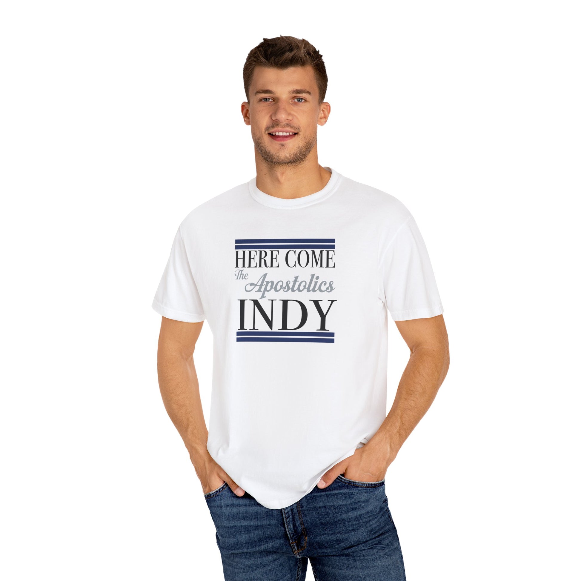 Here Come the Apostolics T-Shirt - Garment-Dyed, Unisex Tee for Community Events, Church Gatherings, Gift for Apostolic Friends, [...]